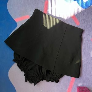 SHUSHU/TONG BLACK MINI CULOTTE SKORT sz 8